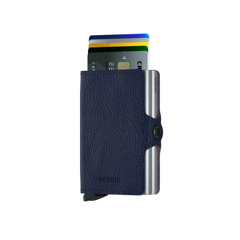 Secrid - Twinwallet Veg Tanned Navy Cüzdan