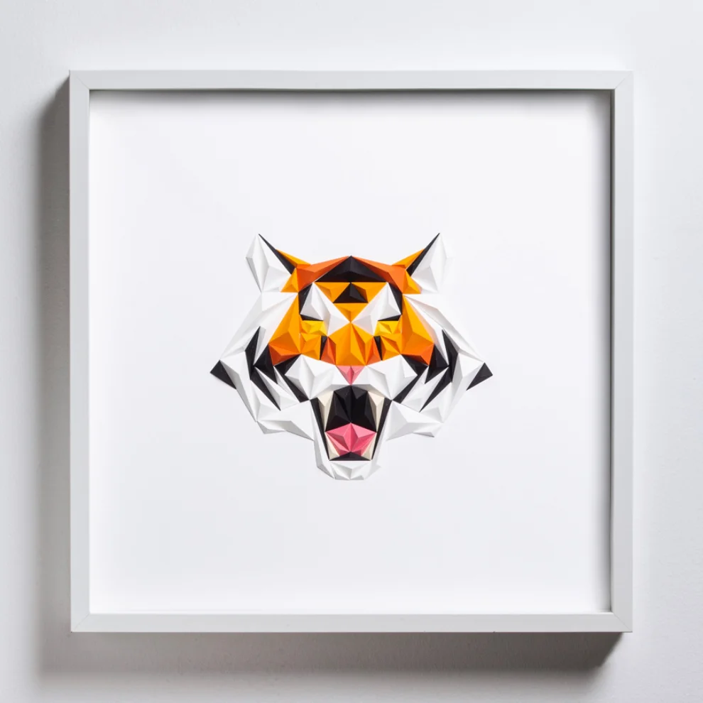 Paperpan	 - Portrait Of A Tiger Tablo