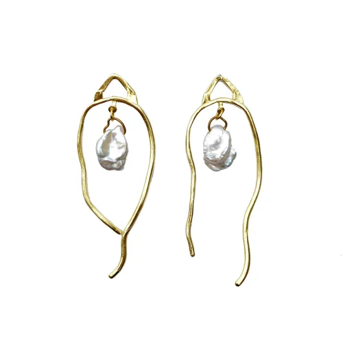 Mihaniki Design - Road Pearl Earrings