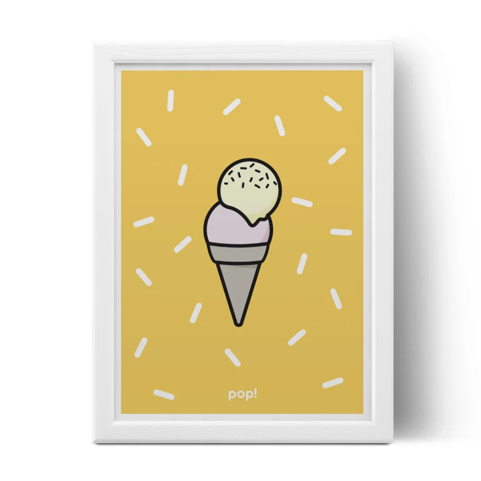 Pop by Gaea - Mustard Gelato No.2 Print