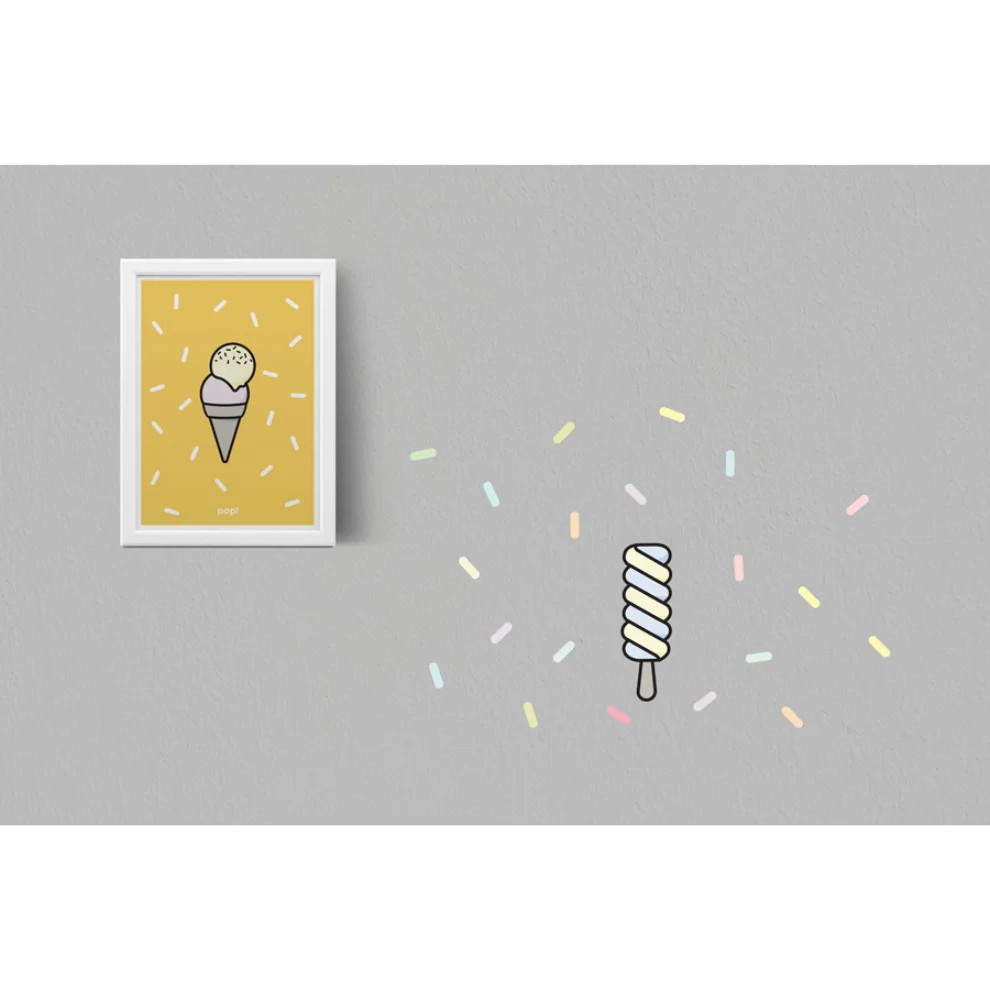 Pop by Gaea - Mustard Gelato No.2 Print