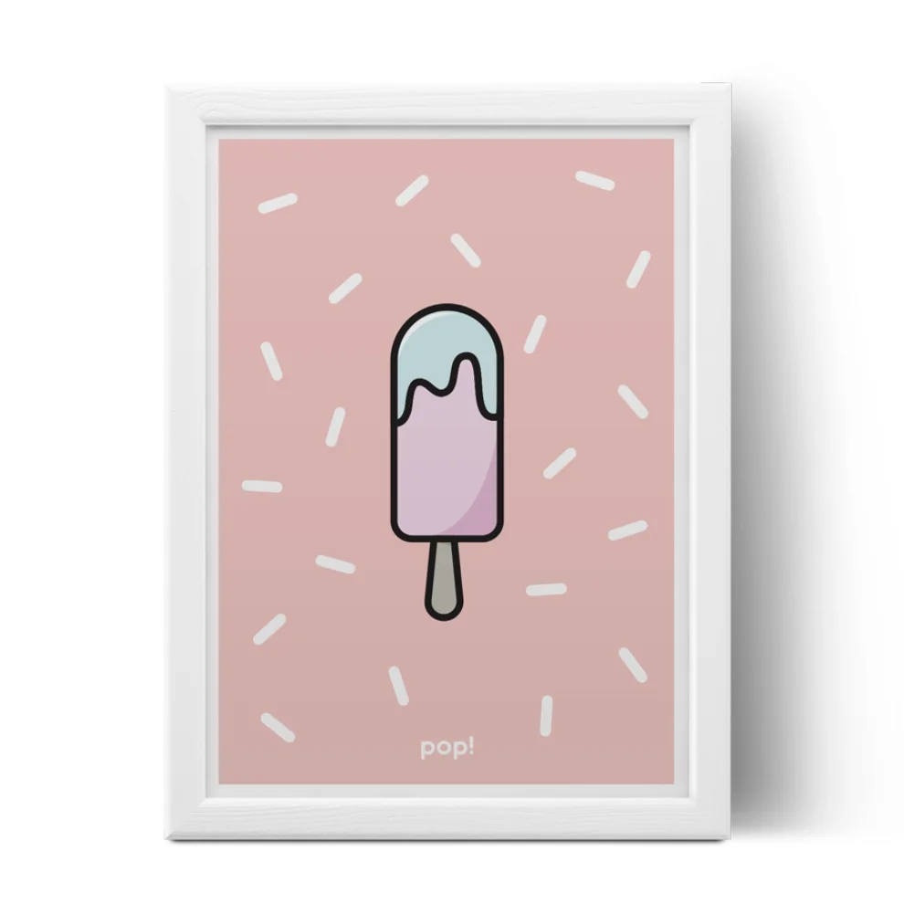 Pop by Gaea - Pinkish Gelato No.3 Poster