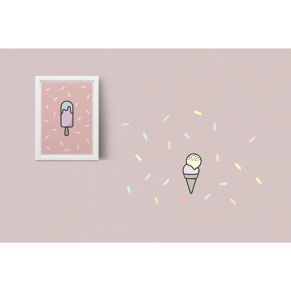 Pop by Gaea - Pinkish Gelato No.3 Print