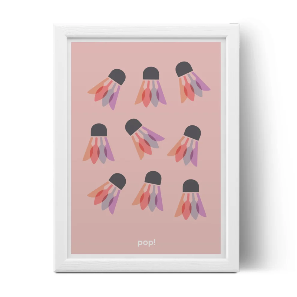 Pop by Gaea - Badminton Print