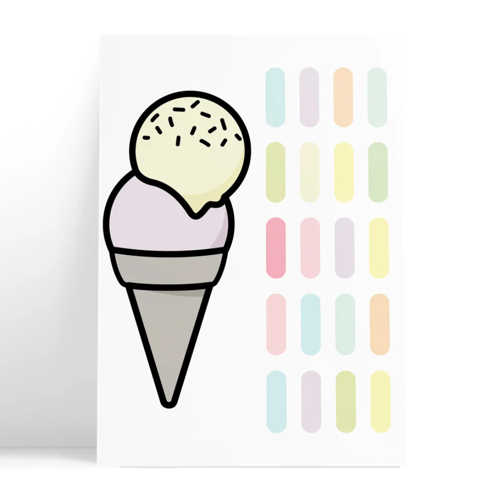 Pop by Gaea - Ice Cream Duvar Stickerı