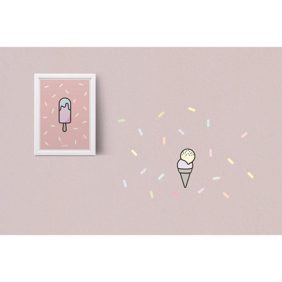 Pop by Gaea - Ice Cream Wall Sticker
