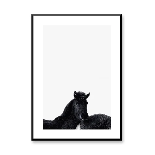 Normmade - Black Horse Print