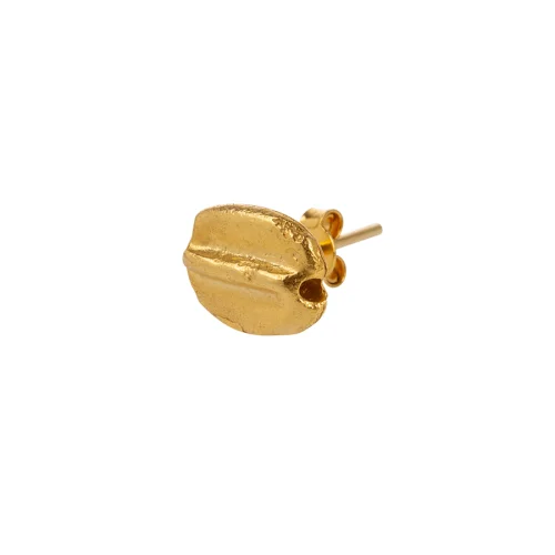 Monapetra - Small Coffee Bean Earrings