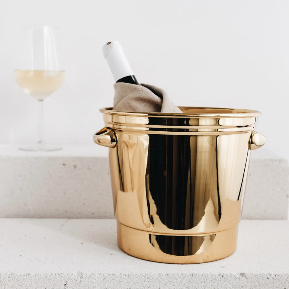 Bakır İstanbul - Geneva Brass Champagne Bucket