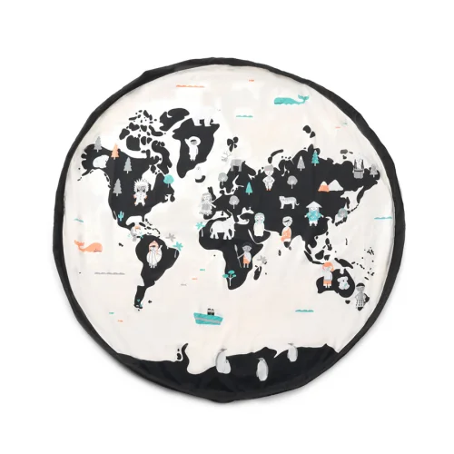 Play & GO	 - World Map Toy Storage Bags