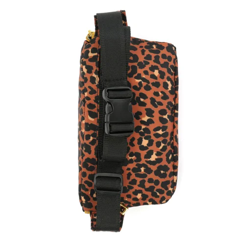 Mipac	 - Gold Nylon Slim Bum Bag - Leopard