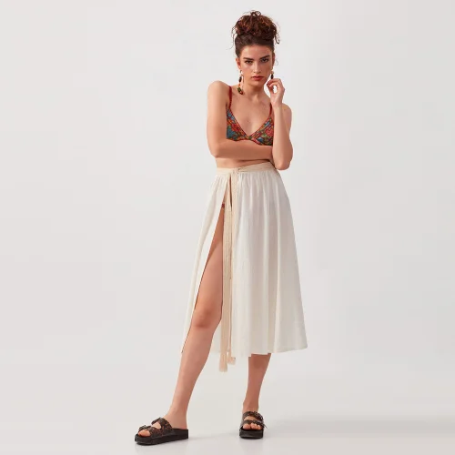 Dear Deer - Boho Natural Macrane Skirt