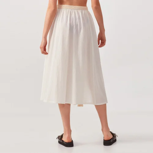 Dear Deer - Boho Natural Macrane Skirt