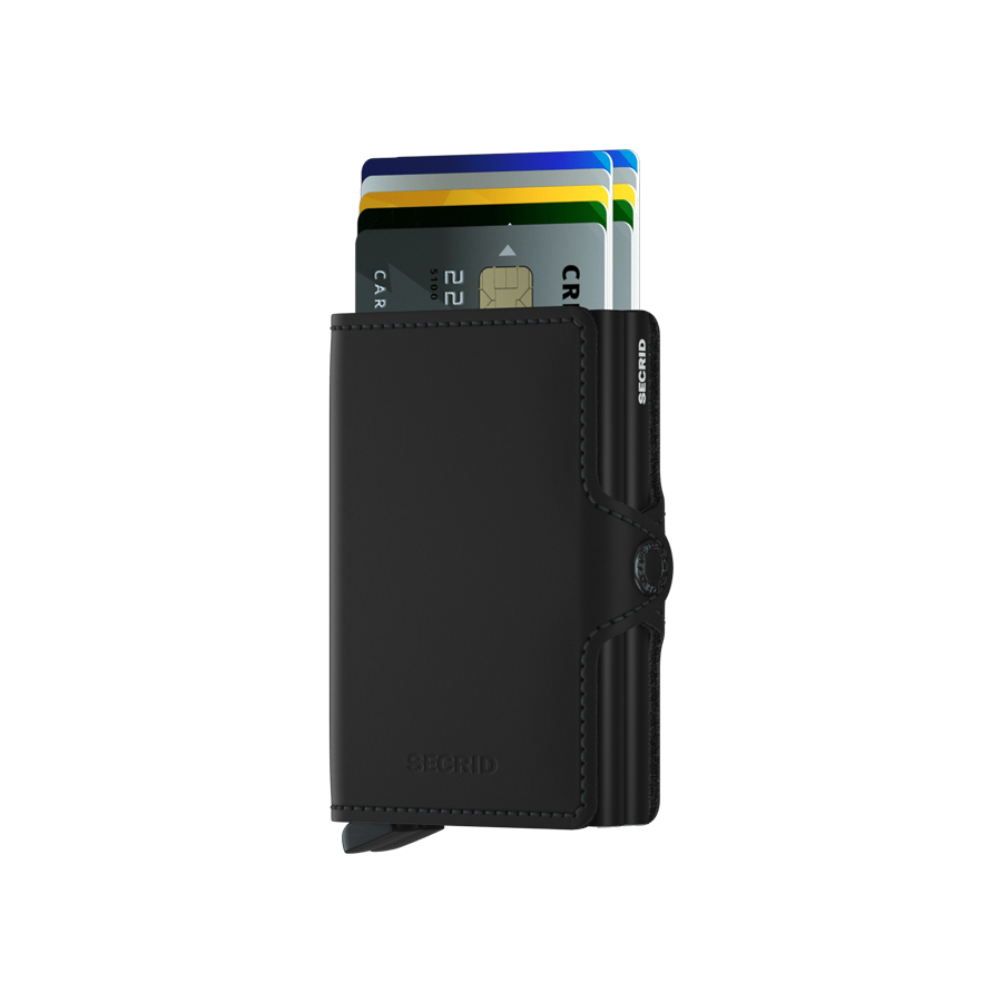 Twinwallet Matte Black Wallet