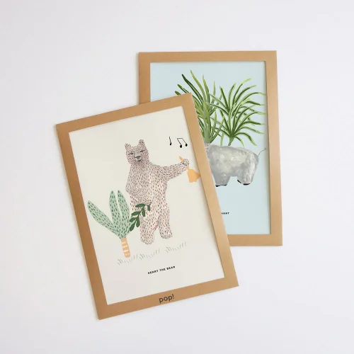 Pop by Gaea - La Festa Henry The Bear Print