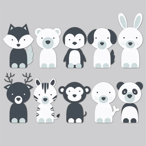 Baluna - Boho Panda Duvar Sticker