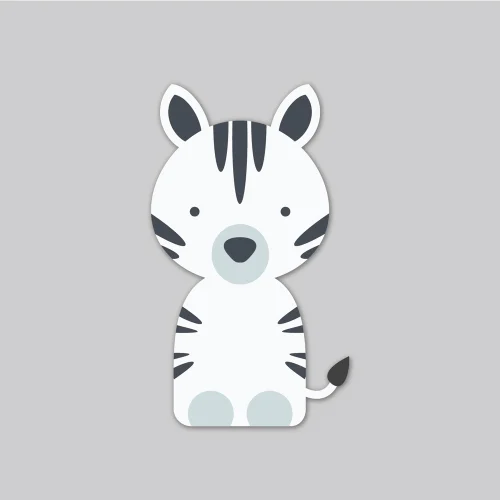 Baluna - Boho Zebra Duvar Sticker