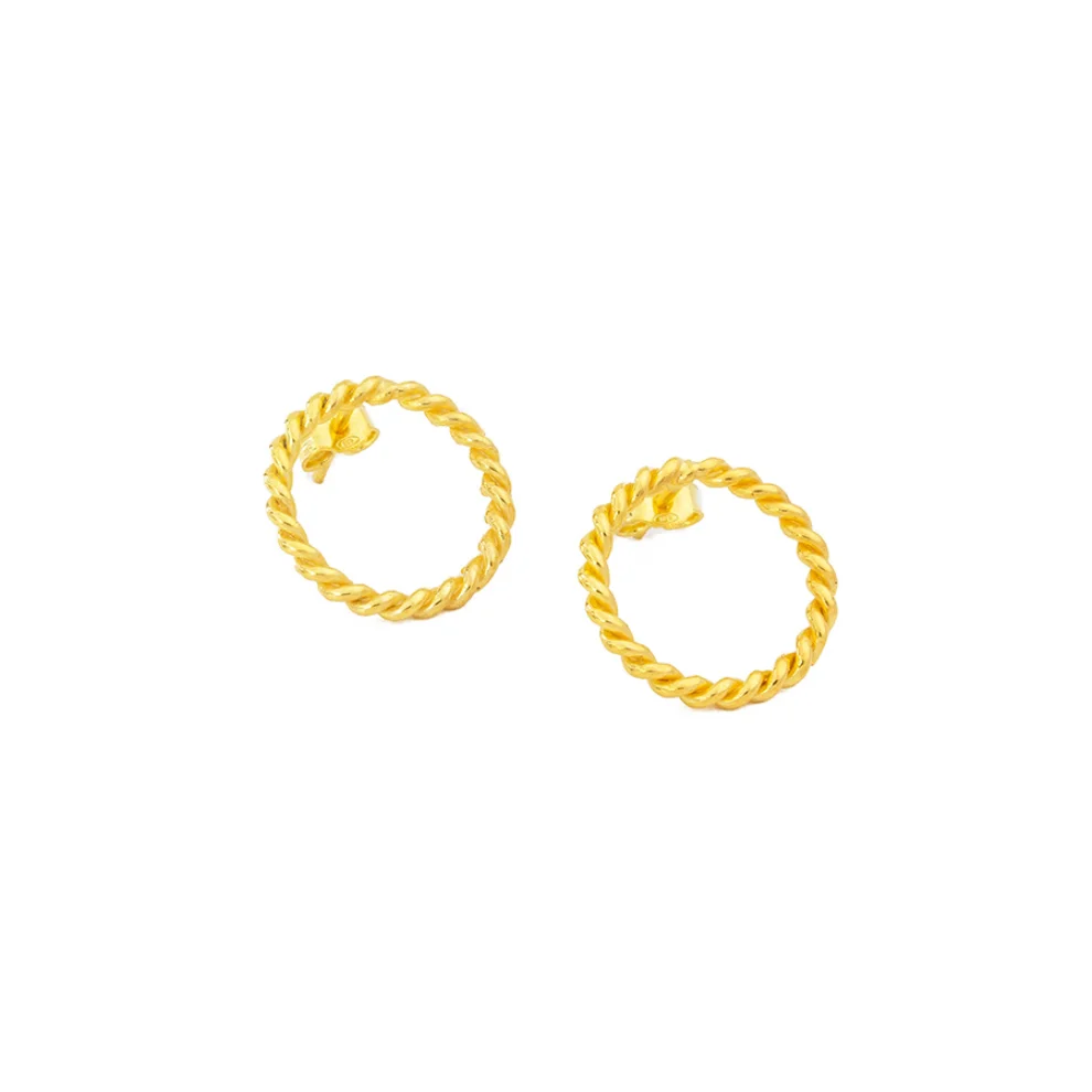 Wish-NU Design&Jewellery - Circle Twist Earring