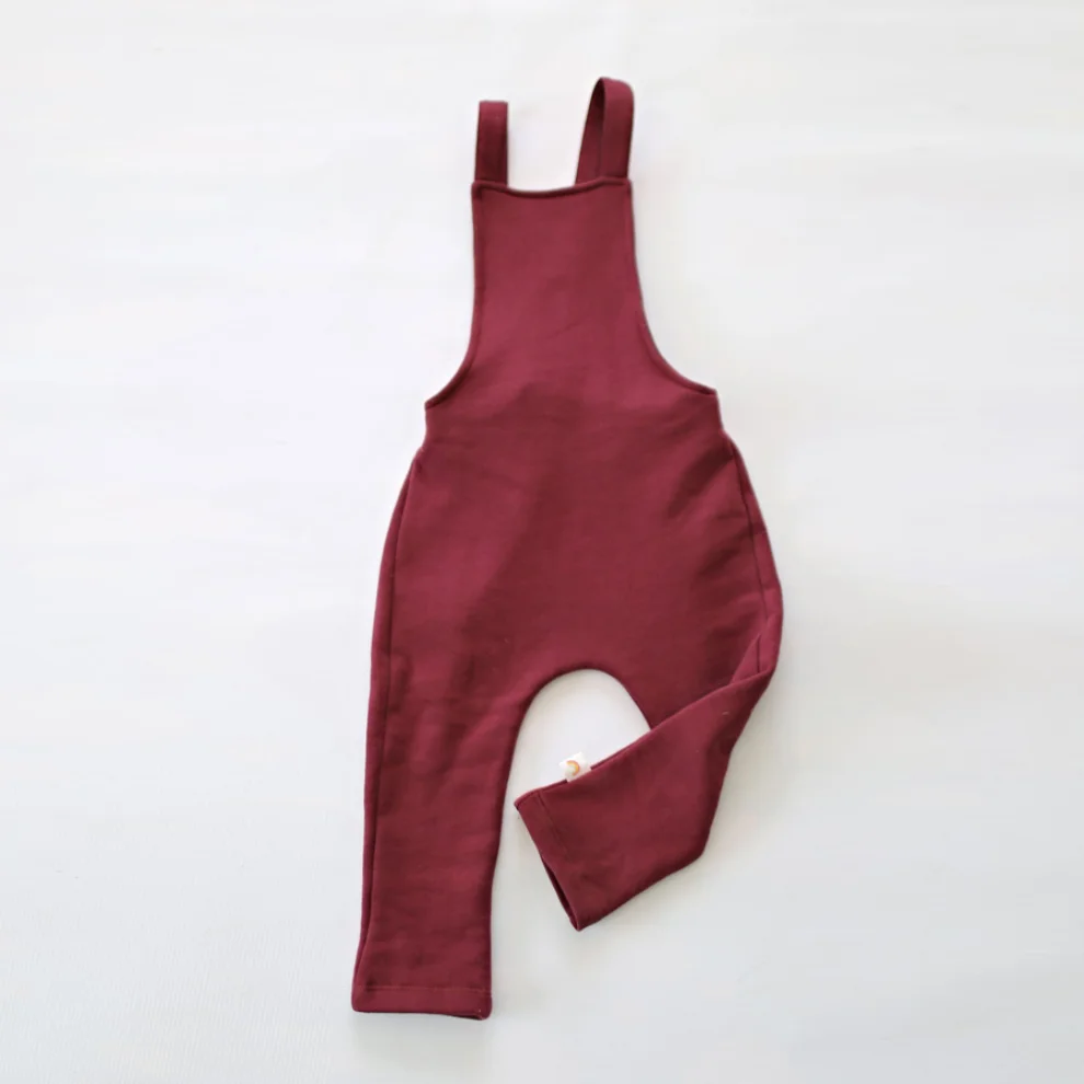 Tiny Little Love - Burgundy Jumpsuit