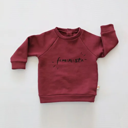 Tiny Little Love - Burgundy Feminista Sweatshirt