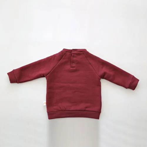 Tiny Little Love - Burgundy Rebel Sweatshirt