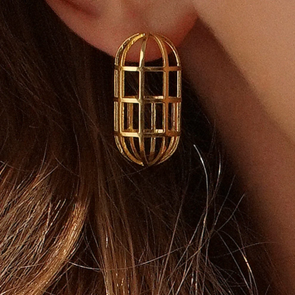 Mun Things - Cage Earrings