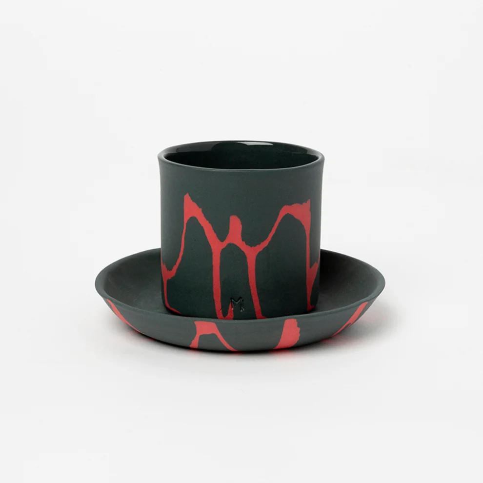 Masuma Ceramics - Raspberry Espresso Set