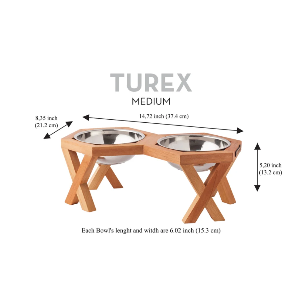 Wood&Tail - Turex Cat/Dog Bowl Stand