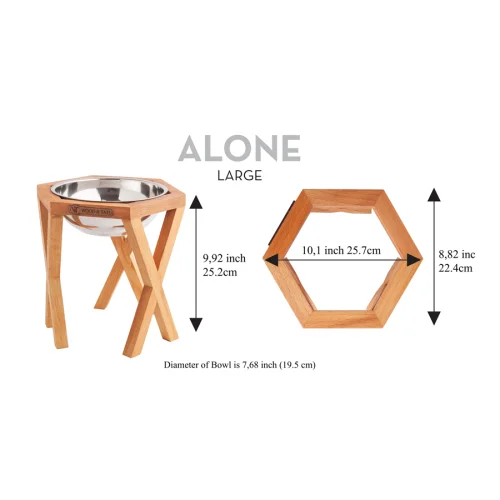 Wood&Tail - Alone Dog Bowl Stand