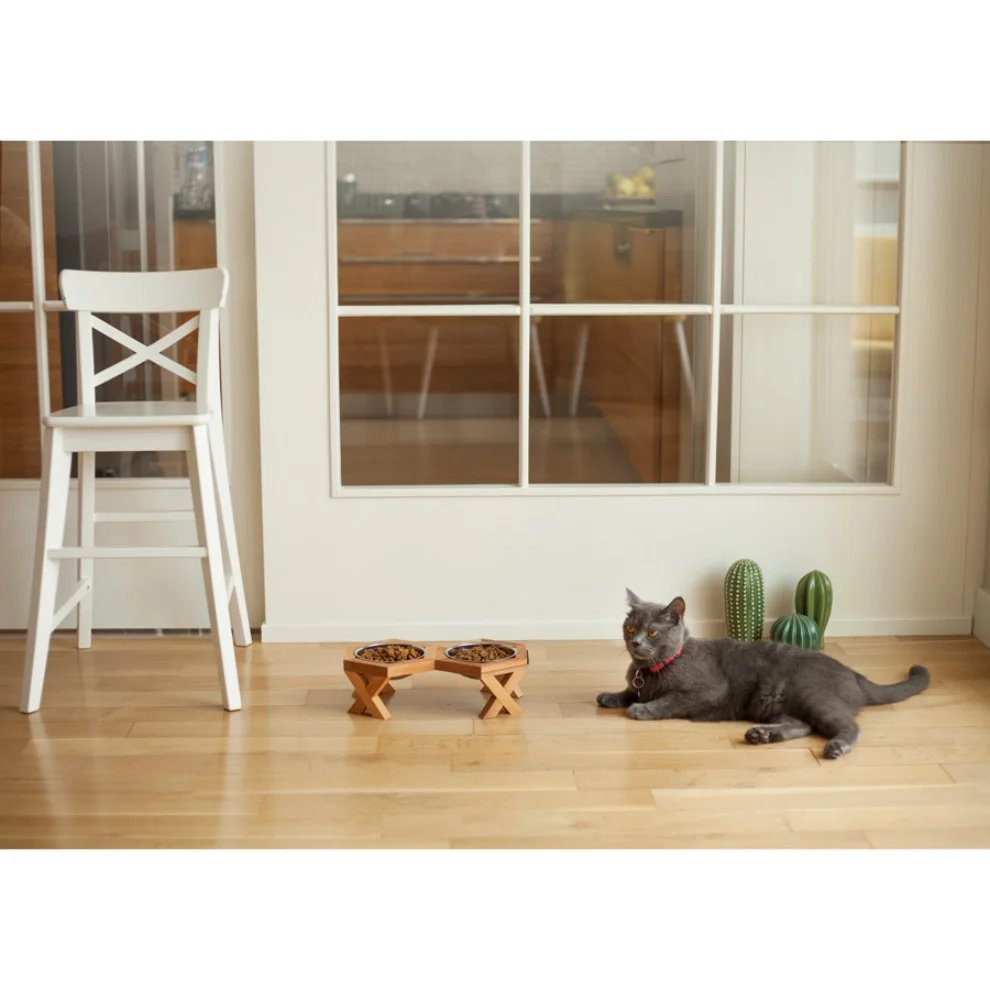 Wood&Tail - Turex Cat/Dog Bowl Stand