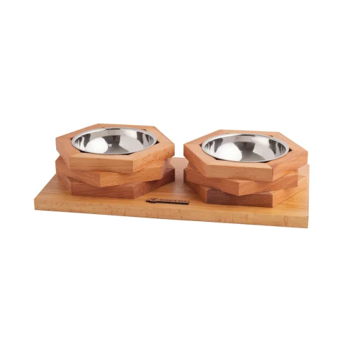 Wood&Tail - Hexxup Cat/Dog Bowl Stand