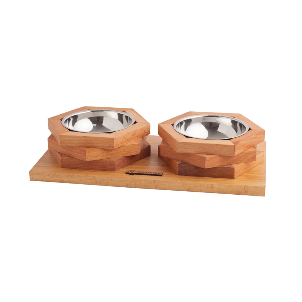 Wood&Tail - Hexxup Cat/Dog Bowl Stand