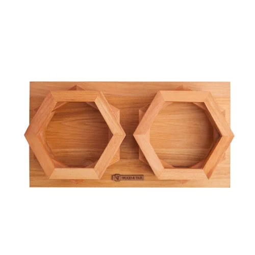 Wood&Tail - Hexxup Cat/Dog Bowl Stand