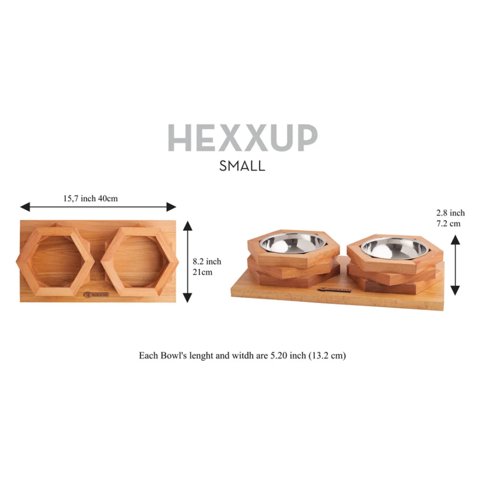 Wood&Tail - Hexxup Cat/Dog Bowl Stand