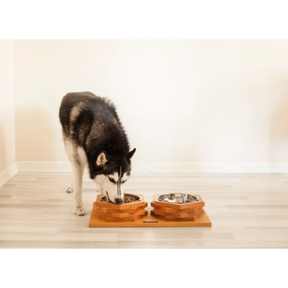 Wood&Tail - Hexxup Dog Bowl Stand