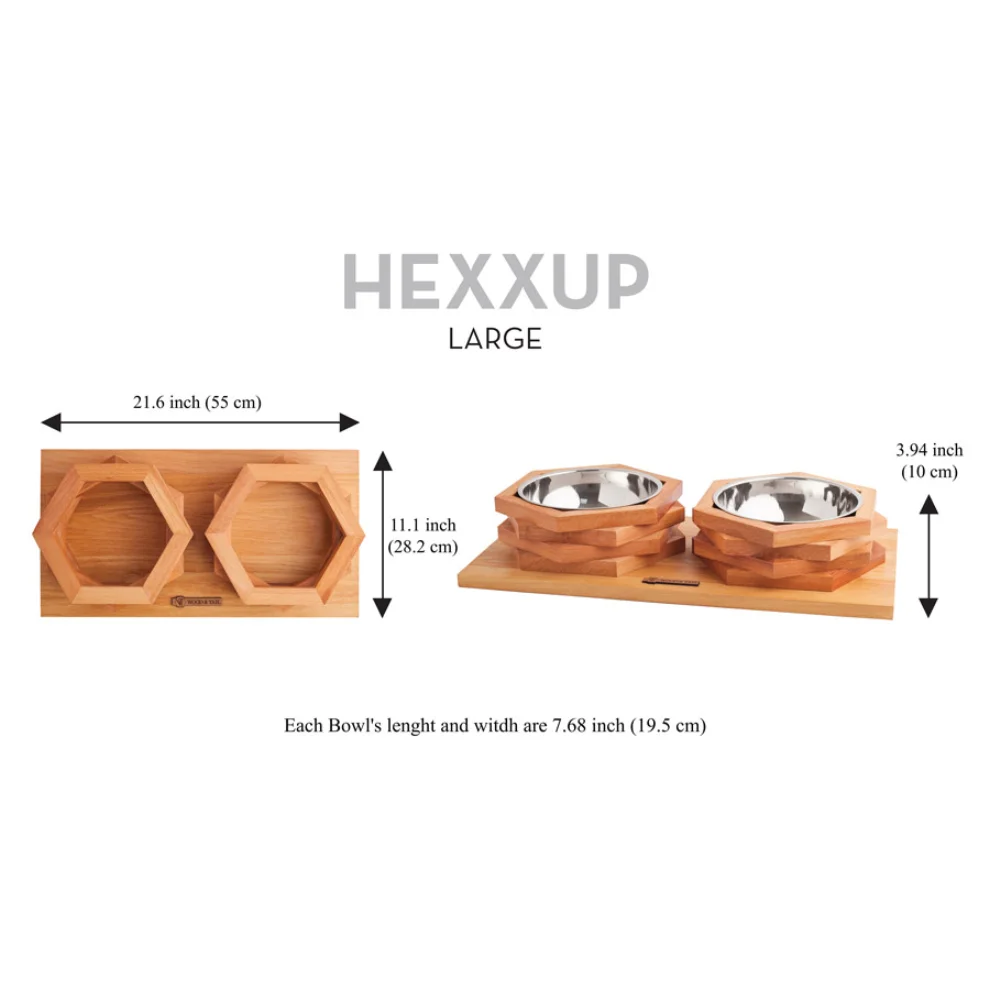 Wood&Tail - Hexxup Dog Bowl Stand