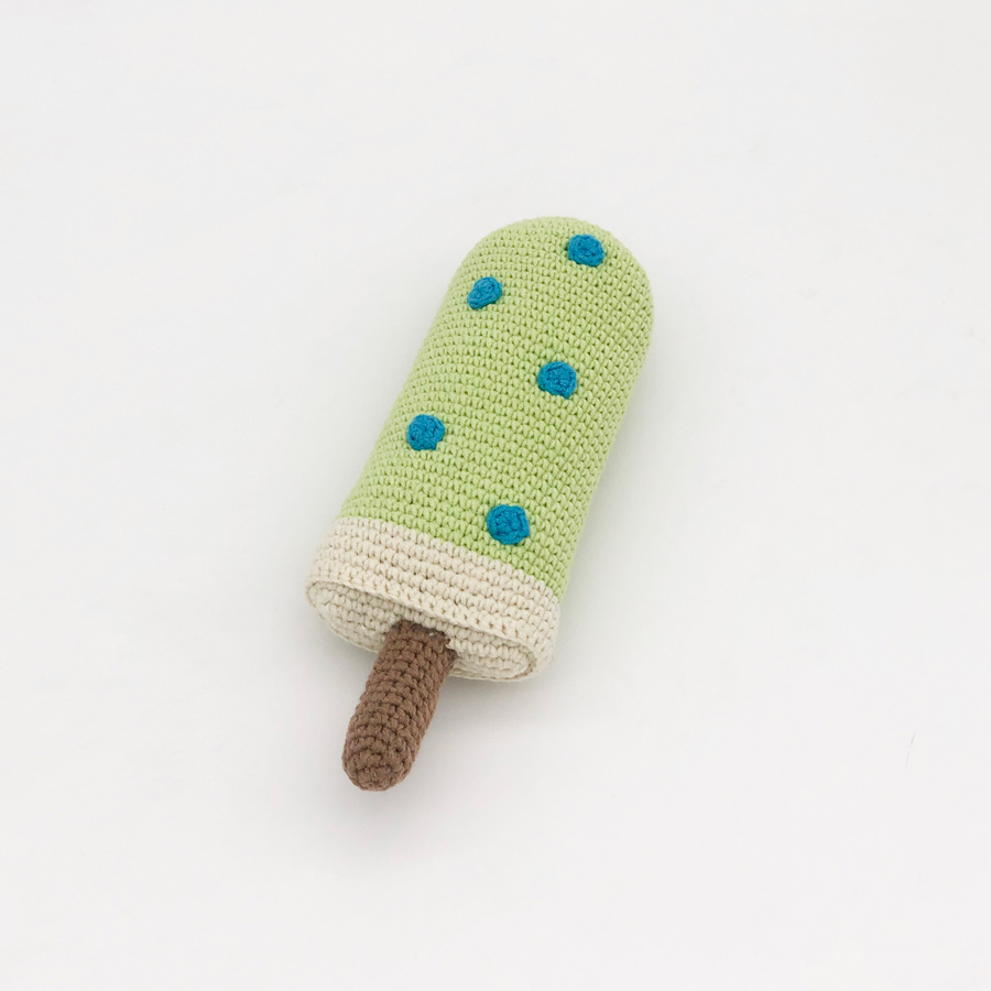 Green - Cream Sleeping Toy