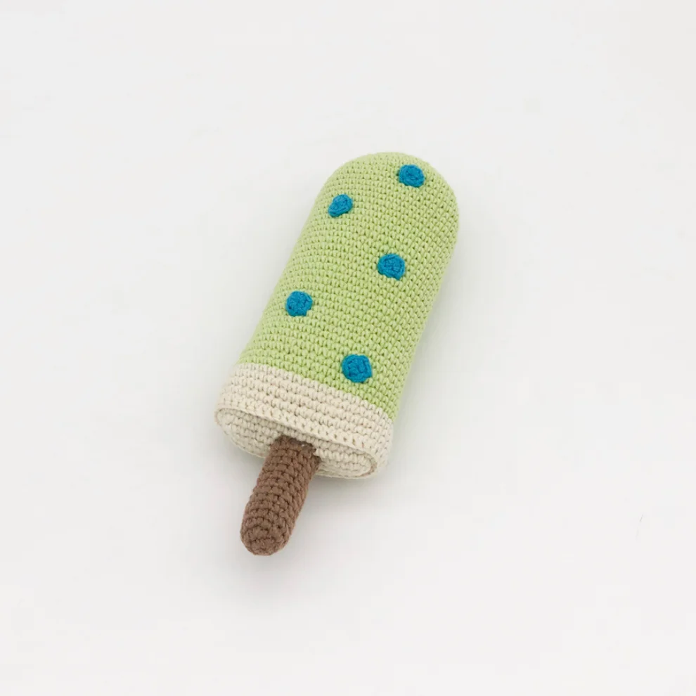 Happy Folks - Green - Cream Sleeping Toy