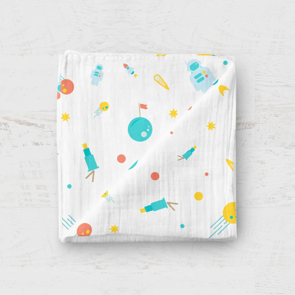 Happy Folks - Lost in Space Organic Swaddle