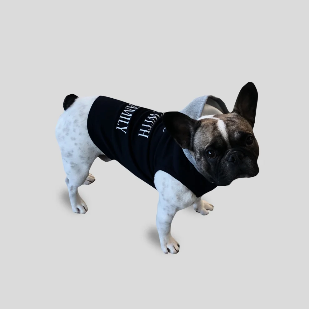 Cream Grey - Max Baskılı Kedi/Köpek Sweatshirt