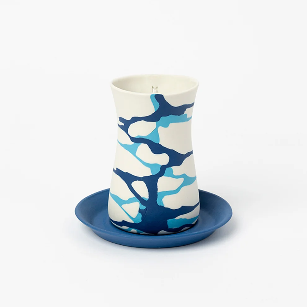Masuma Ceramics - Lapis Çay Bardağı & Altlık Takımı