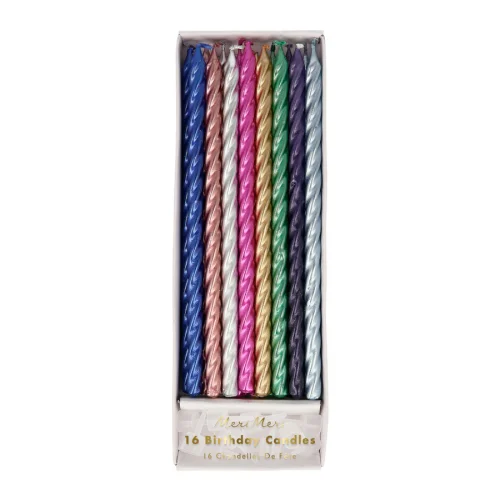 Meri Meri - Multi Metallic Twisted Candles