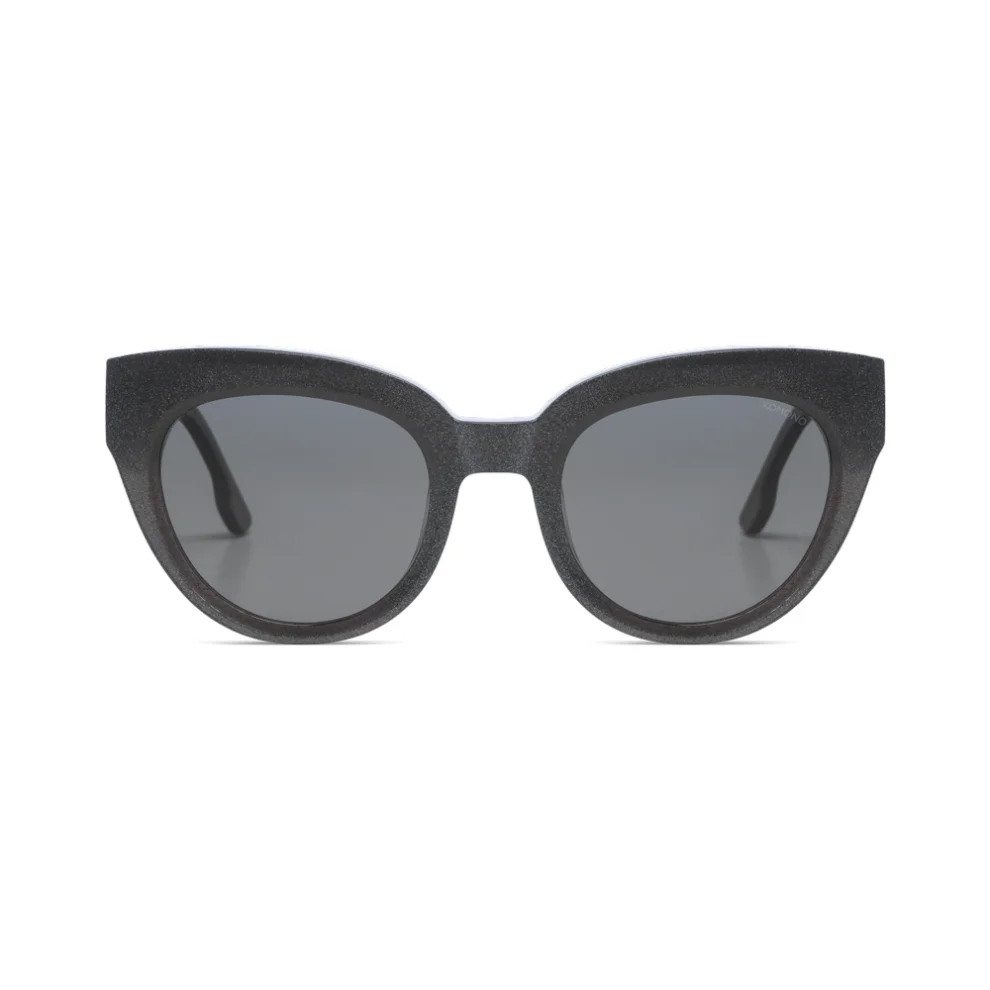 Komono - Lucile Black Glitter Women's Sunglasses