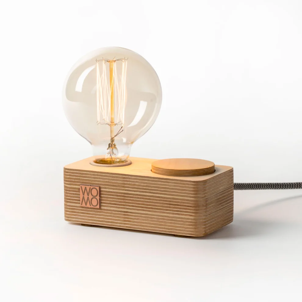 Womodesign - Wooden Table Lamp With Dimmer