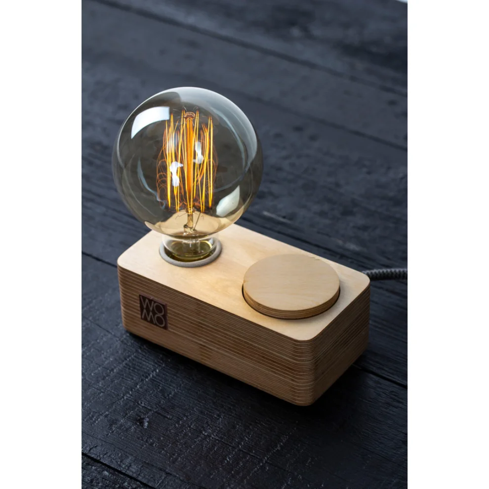 Womodesign - Wooden Table Lamp With Dimmer