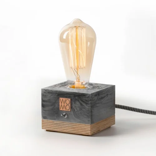 Womodesign - Marble Textured Concrete Table Lamp