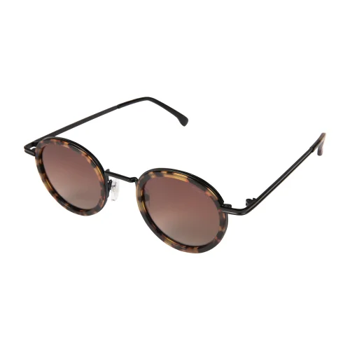 Komono - Clovis Tortoise Black Unisex Sunglasses