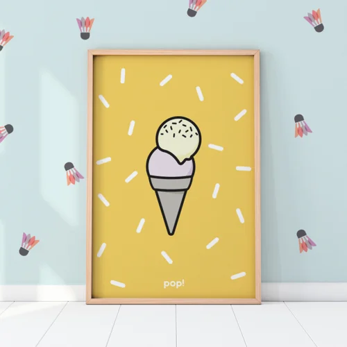 Pop by Gaea - Mustard Gelato No. 2 Print