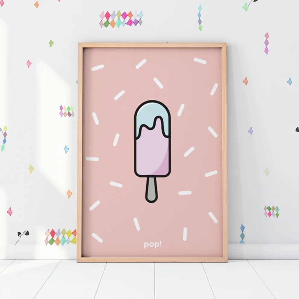 Pop by Gaea - Pinkish Gelato No. 3 Poster