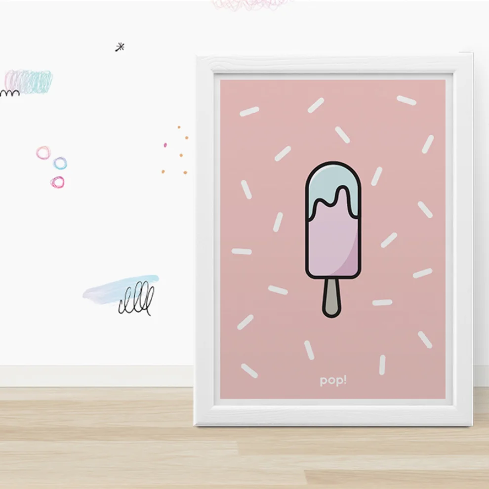 Pop by Gaea - Pinkish Gelato No. 3 Print